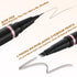 Eyebrow Pencil,2-in-1 Waterproof Eyebrow Pen with 4 Tip Brow Pen and Ultra-Precise Brow Pencil,with Dual-ended Eyebrow Brush,Eyebrow Makeup for Na...
