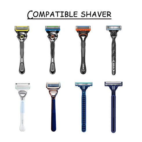 Razor Travel Case Portable, Manual Razor Case for Gillette, Silver- black Waterproof Shaver Storage Box(1PC?......