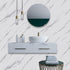 TORC White Marble Wallpaper Peel and Stick 17.1" x 120", Self Adhensive Faux Marble Contact Paper for Countertop Table Furniture...