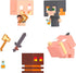 Mattel Minecraft Toys, Mob Head Mini Set with 4 Figures and Accessories, Nether Fire Battle Set, Collectible Toys for Kids...