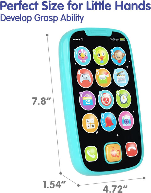 Toys for 1 Year Old Boy, 15 Functions 1 Year Old Boy Toys for 1 + Year Old Boy, Baby Boy Kids Toy Phone, Baby Toys 12-18 Months Baby Toys 6-12 Mon...