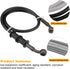 Mtsooning Motorcycle Brake Hydraulic Line, 60cm/23.6inch Braided Clutch Oil Pipe, Stainless Brake Hose Replacement for ATV Motorbike Pit Dirt Bike...