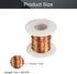 Fielect 0.55mm Inner Dia Magnet Wire Enameled Copper Wire Winding Coil 49.2Ft Length QA-1-155 Model Widely Used for A Variety of Motors...