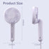 Handheld Fan,USB Rechargeable Mini Fan with 2000mAh Battery Operated Small Fan with 3 Adjustable Speeds,180°Rotation Foldable Fan for Office Deskt...