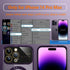 KANGHAR Clear for iPhone 14 Pro Max Case Magnetic for Women Men with Lens Protector Anti-Scratch Luxury Plating Compatible with MagSafe Slim Cover...