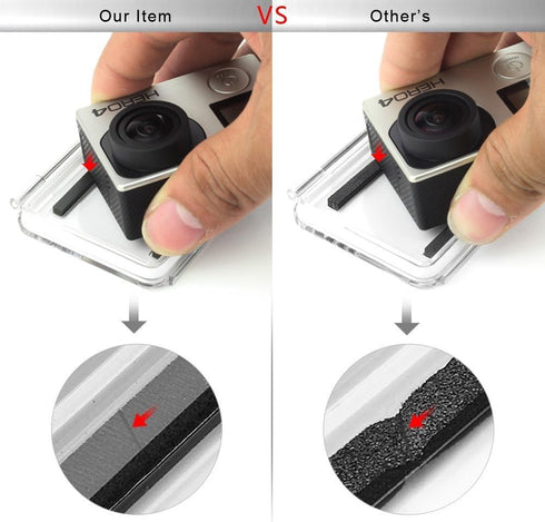 SOONSUN Backdoor Case Cover Kit for GoPro Hero 3+ Hero 4 Standard Waterproof Housing Case (Standard Backdoor + Skeleton Backdoor + LCD Touch Backd...