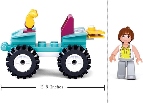 Sluban Pink Dream Series Blocks Moto Bricks Toy – Motorcycle Speedway...
