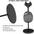 Headphone Stand for Desk - Headset Holder with aluminum alloy support rod, gaming headset stand with wooden support plate...
