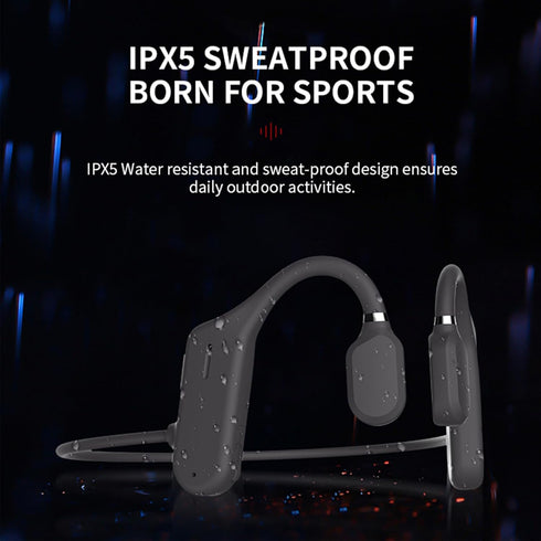 Open Ear Wireless Sports Headphones, Bluetooth 5.0 Waterproof Sweatproof Headset with Mic for Sport Jogging Running Driving Cycling Hiking Indoor ...
