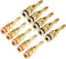 uxcell® Gold 4mm Plated Banana Connector Open Screw Type 10Pcs for Speaker Wire Home Theater...