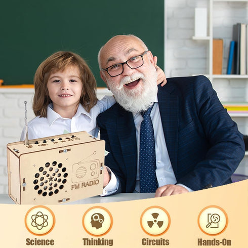 STEM Toys Science Kits for Kids Age 6-18 Build Your FM Radio Kit Gifts for 6-18 Year Old Boys Girls Kids Teens DIY Electronic Circuits Projects Wo...