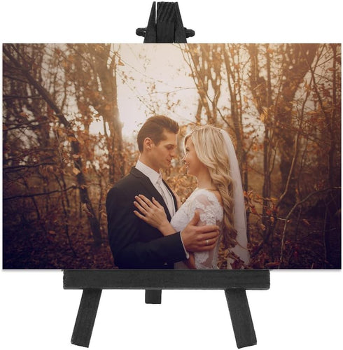 eBoot 12 Pieces 6.25 Inch Mini Wood Display Easel, Black...