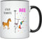 YouNique Designs Running Coffee Mug, 11 Ounces, Unicorn Mug, Runner Gifts for Women, Half Marathon Runners Gifts (Black Handle)...