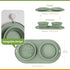 Puppy Dog Bowl,Travel Bowls Dog Food Bowls&Dog Water Bowls,No Spills,Collapsible Double Bowl,Suitable for Small and Medium Sized Dogs(Green)...