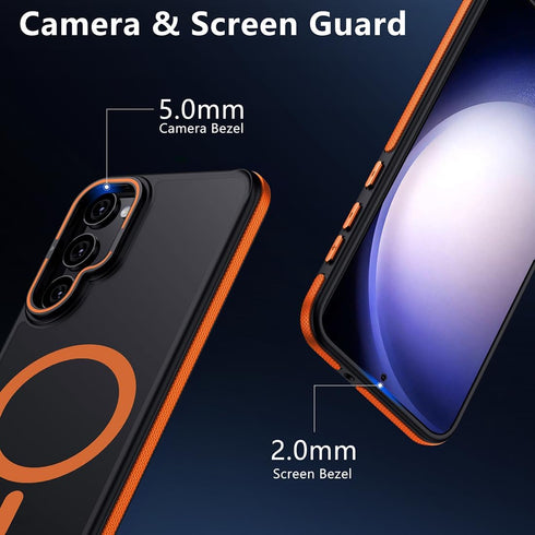TIANNIUKE for Samsung Galaxy S23 Case, Compatible with MagSafe, Anty-Slip Grip,Military-Grade Protective, Adjustable Kickstand Phone Case, Magneti...