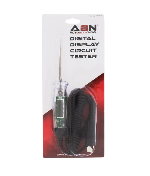 ABN Automotive Circuit Continuity Tester 6-48V DC LED Digital Display – Electrical Voltage, Power, Ground, Circuit Test...
