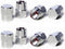 Circuit Performance VC3 Series Silver Aluminum Valve Stem Caps (8 Pieces)...