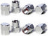 Circuit Performance VC3 Series Silver Aluminum Valve Stem Caps (8 Pieces)...