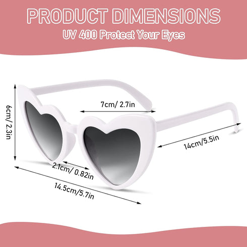 Heart Shaped Sunglasses For Women Vintage Love Retro Sun Glasses Clout Goggle Wedding Bride Sunglasses UV400...