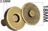 Mini Skater Magnetic Button Clasp Snaps for Sewing Craft Bag Clothing Scrapbooking No Tools Required, 6-Pack (18mm, Bronze)...