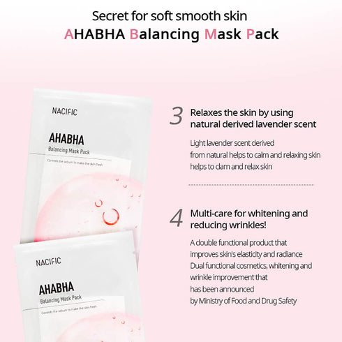 NACIFIC AHA BHA Balancing Mask Pack (10 ea)...