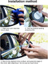 360° Rotary Push Car Rear View Mirror, Black...