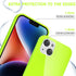 for iPhone 14 Plus Case Silicone, Glossy Soft Rubber Gel Plastic Jelly Neon Bright Vibrant Color Cute Protective Phone Case Cover Design for Women...