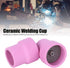 2Pcs Ceramic Welding Cup #12, asy to Carry, Suitable for WP 9/20/25 Series Air Cooled Torch, High Temperature Resistance, Easy to Install...