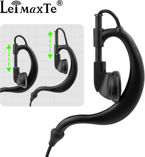 RDU4100 Earpiece,Compatible with Motorola RDM2070D CLS1110 CLS1410 CP185 CP200D 2 Way Radio with Mic PTT Walkie Talkie Headset Security Acoustic T...
