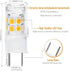 4-Pack G8 LED Bulb,GY8.6/T4 Bi-pin Base LED 3W, 30W Halogen Bulb Replacement,for Under Cabinet Kitchen Lighting, Under-Cabinet Light, GE Microwave...