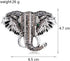 Fashion Elephant Lapel Brooch Pin for Women Girls Cubic Zirconia Rhinestone Animal Pins Clip Collar Sweater Dress Scarves Jackets Backpacks Clothe...