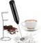 Electric Milk Frother Handheld with Stainless Steel Stand, Portable and Powerful Foam Maker for Coffee, Latte, Cappuccino, Hot Chocolate, Drink Mi...