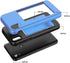 iPhone xr Case with Card Holder,Shockproof Armor Silicone Credit Card Slot Protective Wallet Cover Case for Apple iPhone XR - Blue...