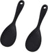 Silicone Rice Paddle Spoon Set of 2,Non Stick Heat Resistant Kitchen Gadge Rice Spoon,Rice Scooper,Rice Spatula,Rice Spoon Paddle,Rice Cooker Spoo...