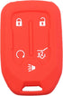 2pcs Silicone 5 Button Smart Key Fob Cover Remote Keyless Entry Bag Compatible with GMC 2017 2018 2019 2020 Acadia 2018 2019 2020 Terrain 2019 202...