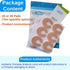 Chiroplax C-Shaped Felt Callus Cushion Pads Protector Rubbing Pain Relief Forefoot Metatarsal | 3/16" Thick (48 Pack)...