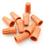 10pcs Wire Electrical Screw Springs Caps Wire Twist Terminals Spring Cover Connection P4, Orange...