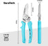 DURATECH 7 Inch Heavy Duty Scissors All Purpose, Industrial Scissors, Pruning Shears for Gardening with Serrated Blades, Built-in Spring, Lock Des...