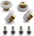 4 Sets Shower Door Rollers Runners Wheels Replacement Part Bathroom Glass Shower Sliding Door - 19mm x 5mm...