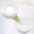 5Pcs White Wire Hole Cover,35mm/1.38 Inch Plastic Desk Cord Hole Cover for Table Desk Furniture Computer Cable Cord Organizer...