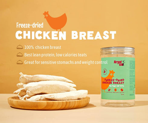 Freeze-Dried Single Ingredient Dog Treats (Chicken Breast)...