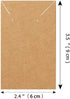 150 Pcs Blank Jewelry Display Cards Kraft Paper Necklace Earring Card Holder for Ear Studs, Earrings, Necklaces, 3.5 x 2.4 Inch...