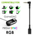 Saipomor Replacement 3.5 Male to Female Audio Cable Adapter Compatible with SteelSeries Arctis3 Arctis5 Arctis Nova3 Arctis7 Arctis Pro+ GameDAC A...