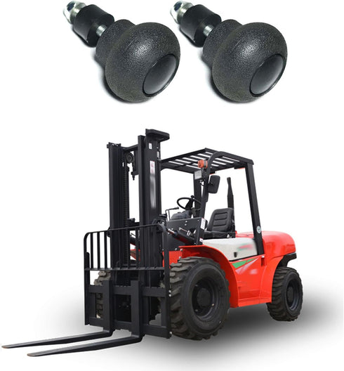 RUIFUU 2Pcs Steering Wheel Knob Spinner, Steering Wheel Power Handle Spinner Knob Turning Aid Ball Tractor Forklift Accessories for Tractors, Fork...