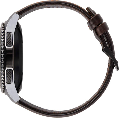 Leather Watch Band compatible with Samsung Galaxy Watch 3 45mm/Watch 46mm/Gear S3 Frontier/S3 Classic Replacement Bands,22mm Quick Release Wristba...