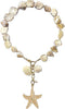 Irregular Pearl Choker for Women Summer Beach Shell Necklace Boho Conch Starfish Pendent Natural Freshwater Pearl Statement Necklace for Women...