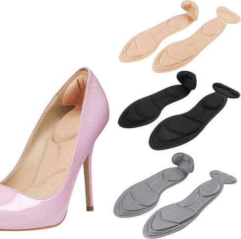 2020 New Shoe Insoles, Sponge Shoes Pads with High Heel Inserts for Loose Shoes, Metatarsal/Arch Pain, Foot Pain, Heel Sore and Spurs (Women 4.5-9...