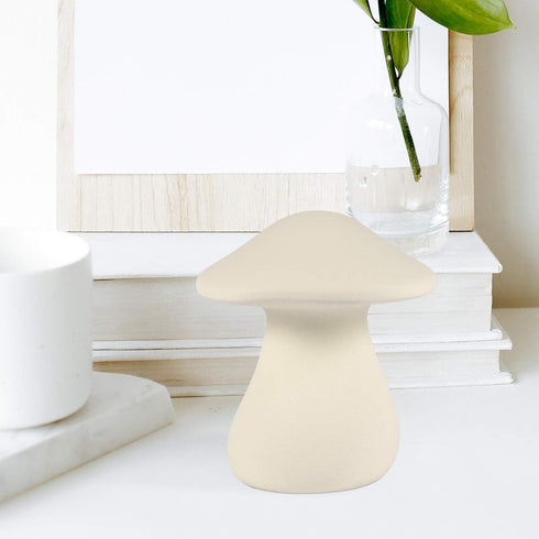 Home Decor Ceramic Garden Mushrooms Figurine Mushroom Statue Ornaments Garden Pots Yard Lawn Decoration 12X10.5CM Mushroom Decor...