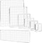 7 Pieces Acrylic Stamp Block Clear Stamping Tools Set with Grid Lines for Scrapbooking Crafts Card Making,Clear Acrylic Stamp Block Kit with Grid ...