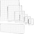 7 Pieces Acrylic Stamp Block Clear Stamping Tools Set with Grid Lines for Scrapbooking Crafts Card Making,Clear Acrylic Stamp Block Kit with Grid ...